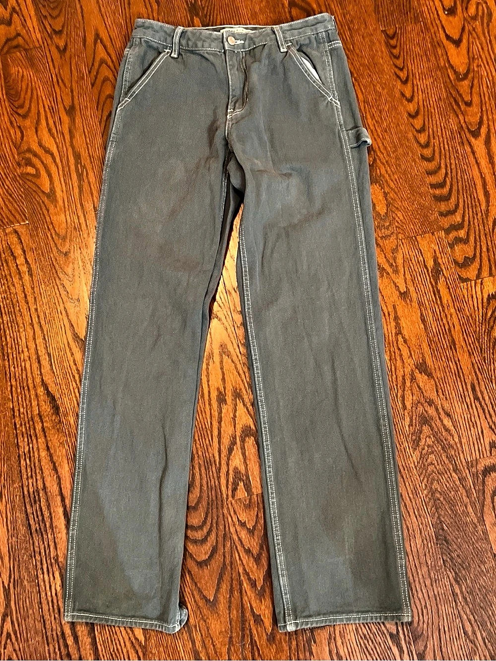 PacSun Straight Leg Cotton Jeans Gray Waist 26
